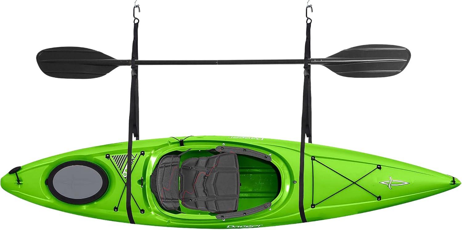 2028 Single Kayak Storage Strap Garage Canoe Hoists - 55 lbs