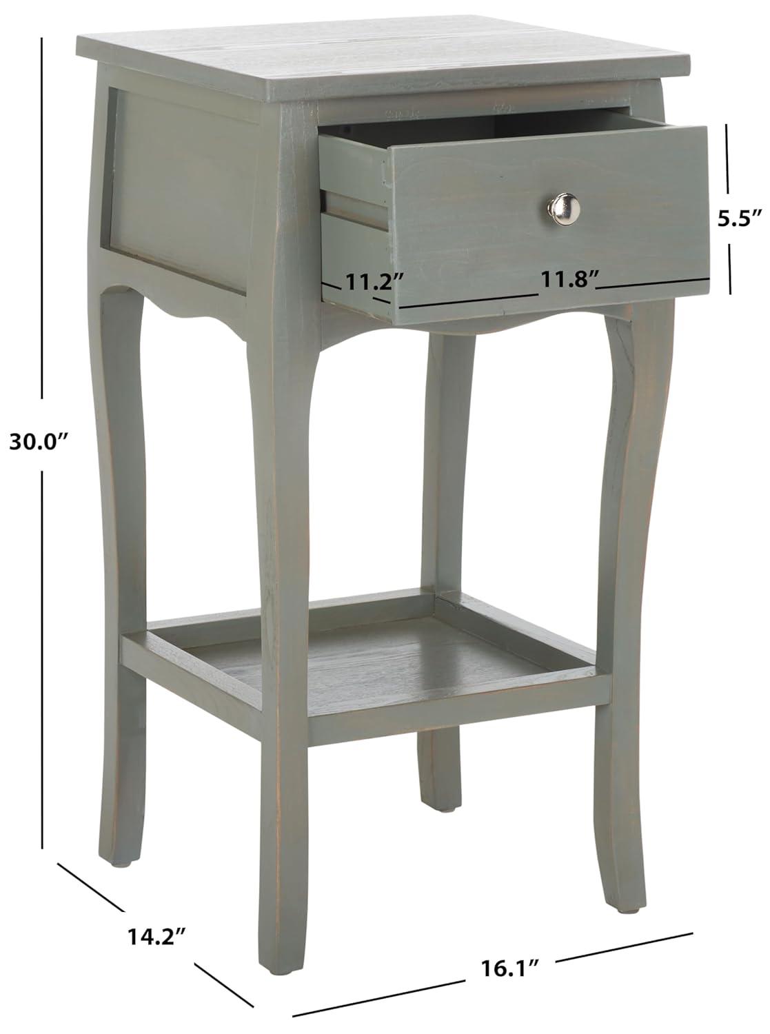 Thelma End Table - Ash Grey - Safavieh