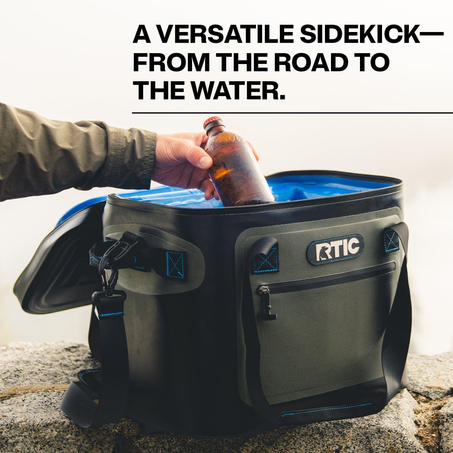 RTIC 30 Can Ultra-Tough Soft Cooler, Leakproof Ice Chest Cooler with Waterproof Zipper, Sage