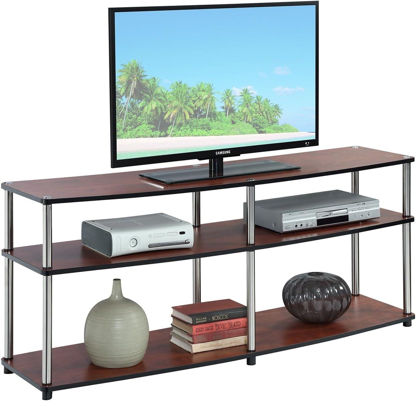 Northfield Admiral Deluxe Coffee Table with Shelves, White Faux Marble