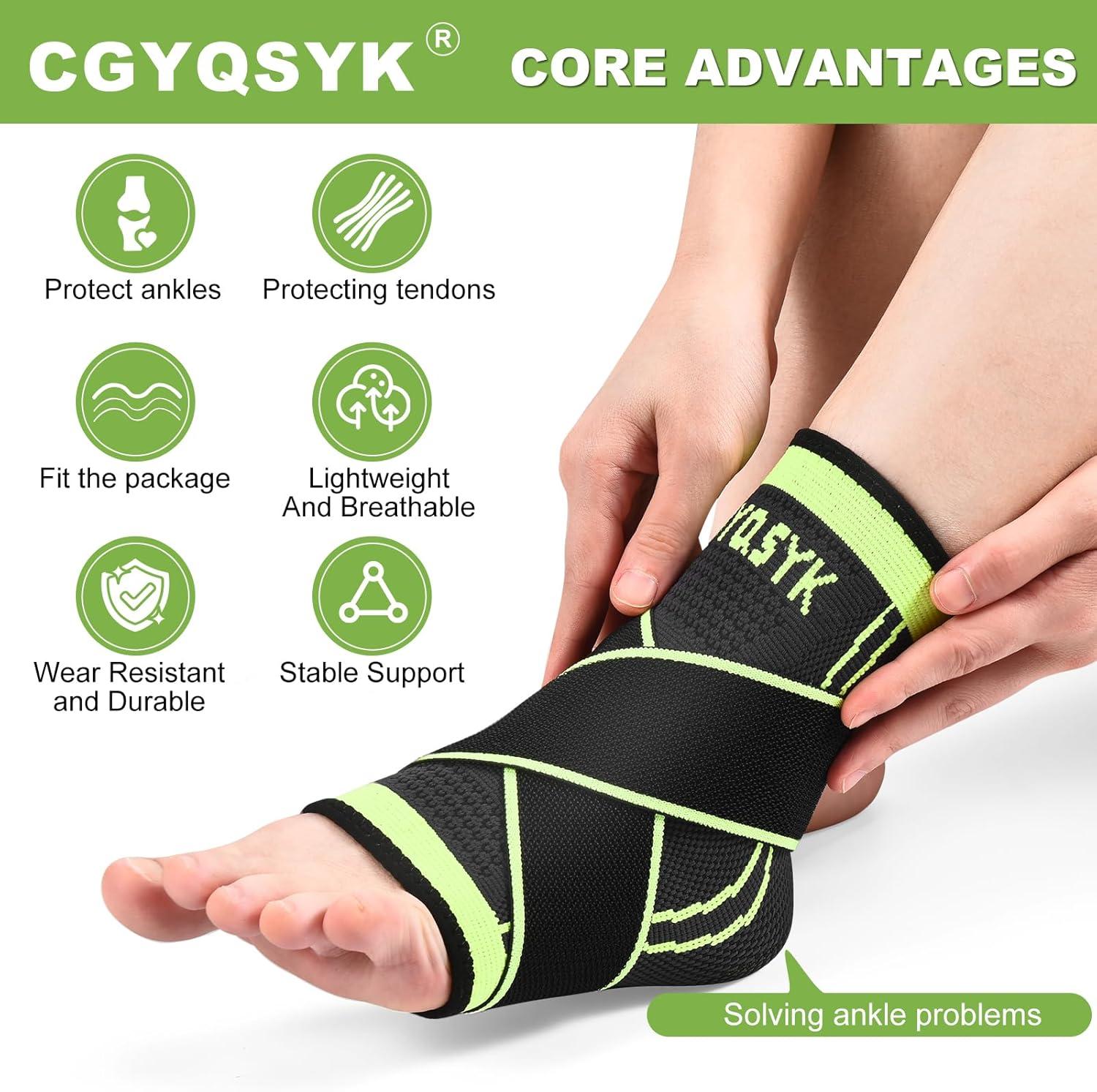 Heldig Ankle Braces, Adjustable Compression Ankle Support Men & Women, Strong Ankle Brace Sports Protection, Stabilize Ligaments-Eases Swelling and Sprained Ankle, One Size Fits allB