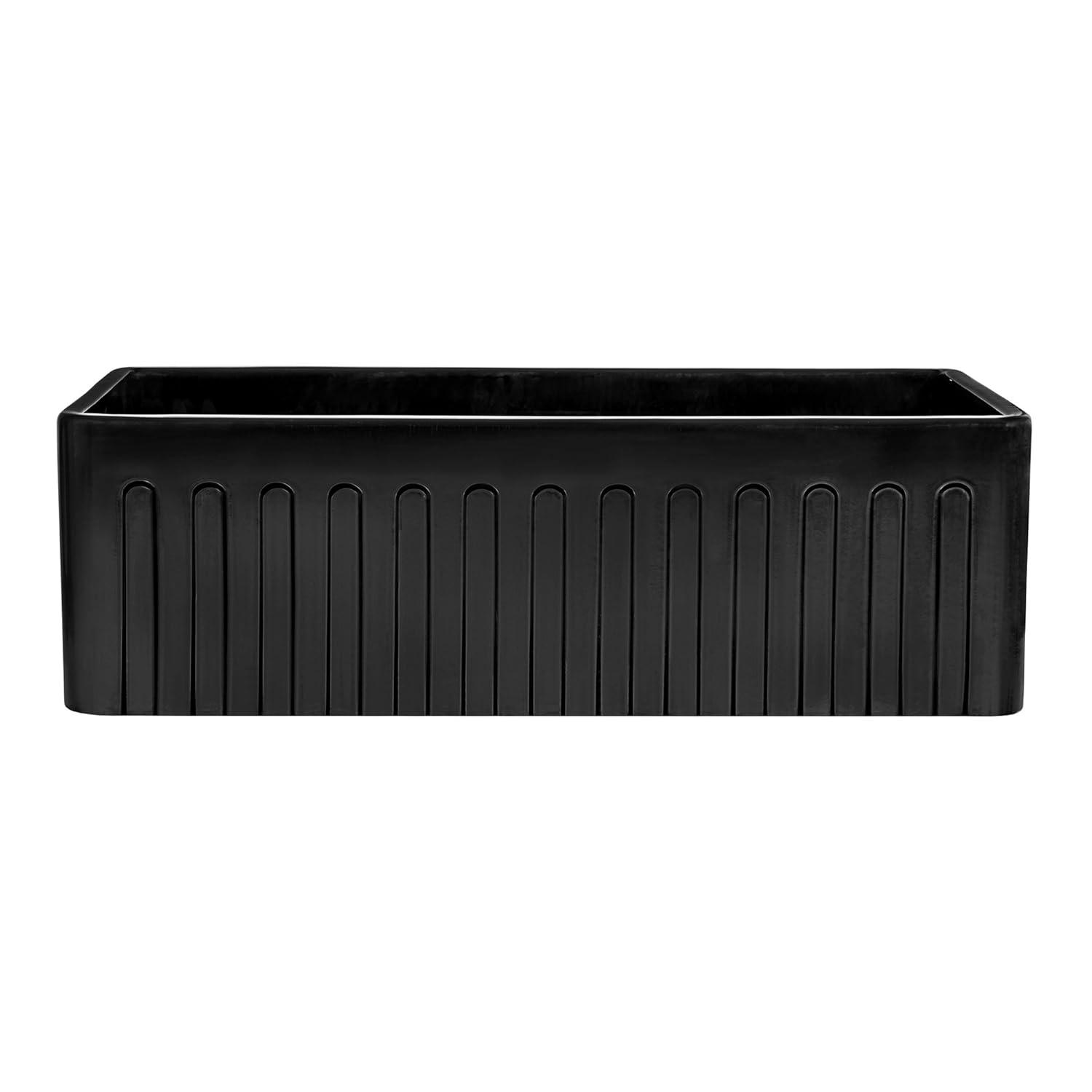 Ruvati 33 inch Fireclay Farmhouse Apron-Front Kitchen Sink Reversible