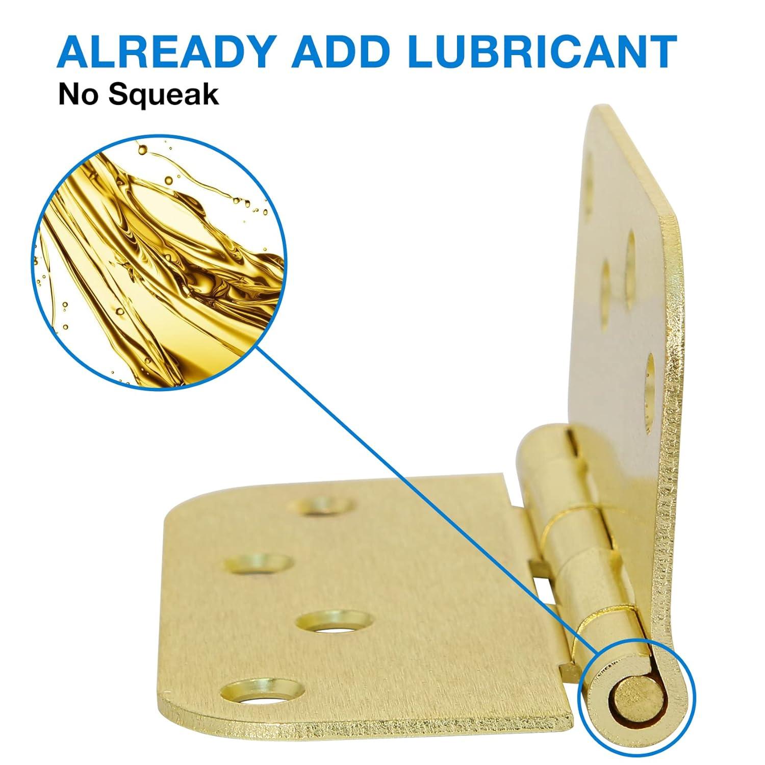 Design House Door Hinge 4-Inch, 5/8-inch Radius, 3-Pack (Set of 3)