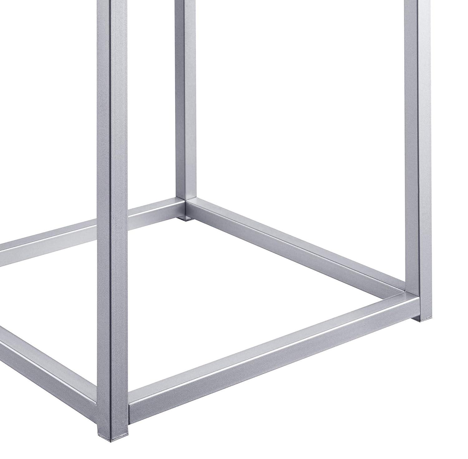 Convenience Concepts Reflections 1 Drawer End Table, Mirror/Silver