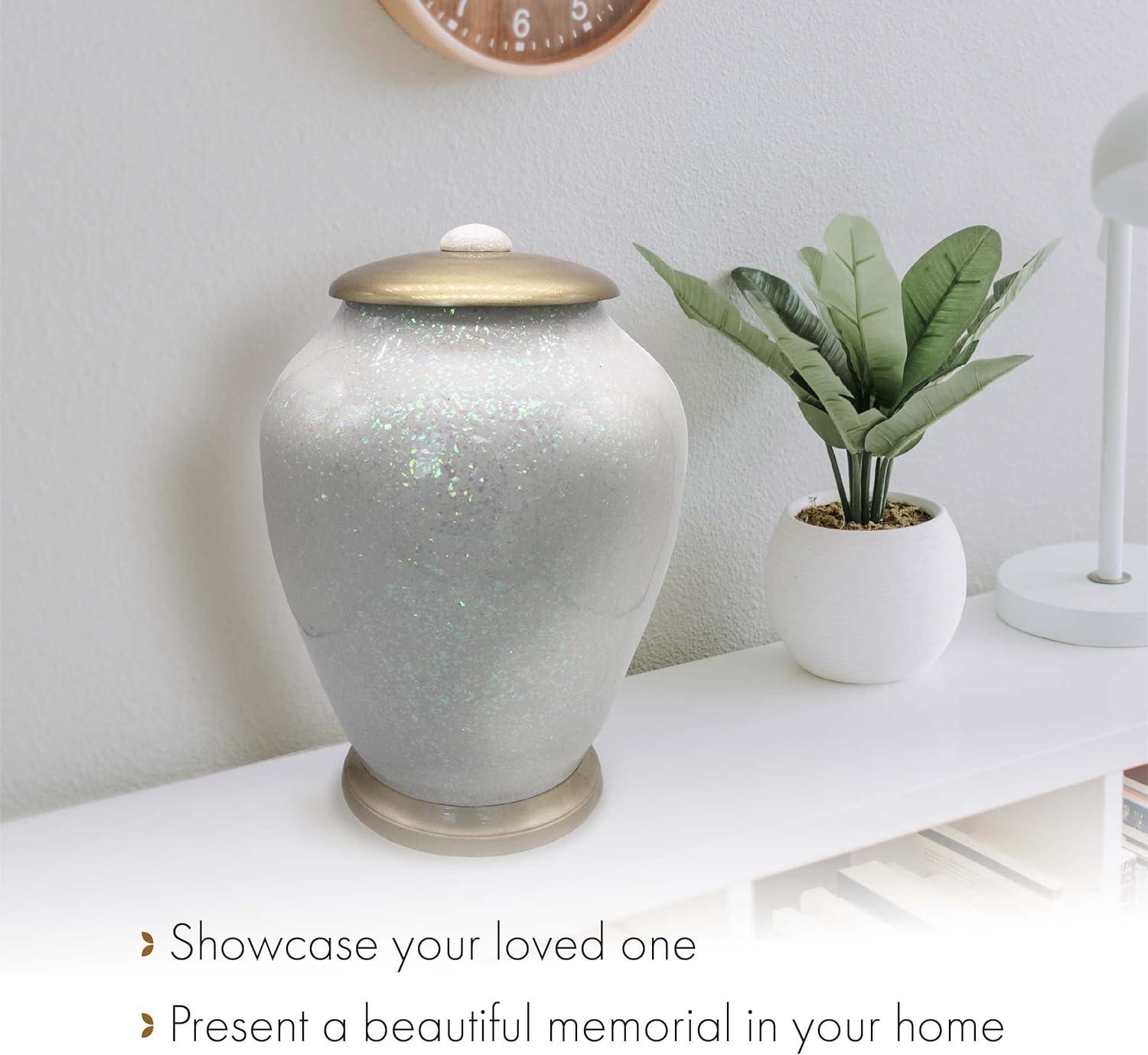 Prismatic Shimmering Light Sparkly Cremation Urns for Human Ashes Adult Urns for Cremation Ashes Urns for Adult Cremation Ashes Urns for Ashes Cremation Urns for Human Ashes Large