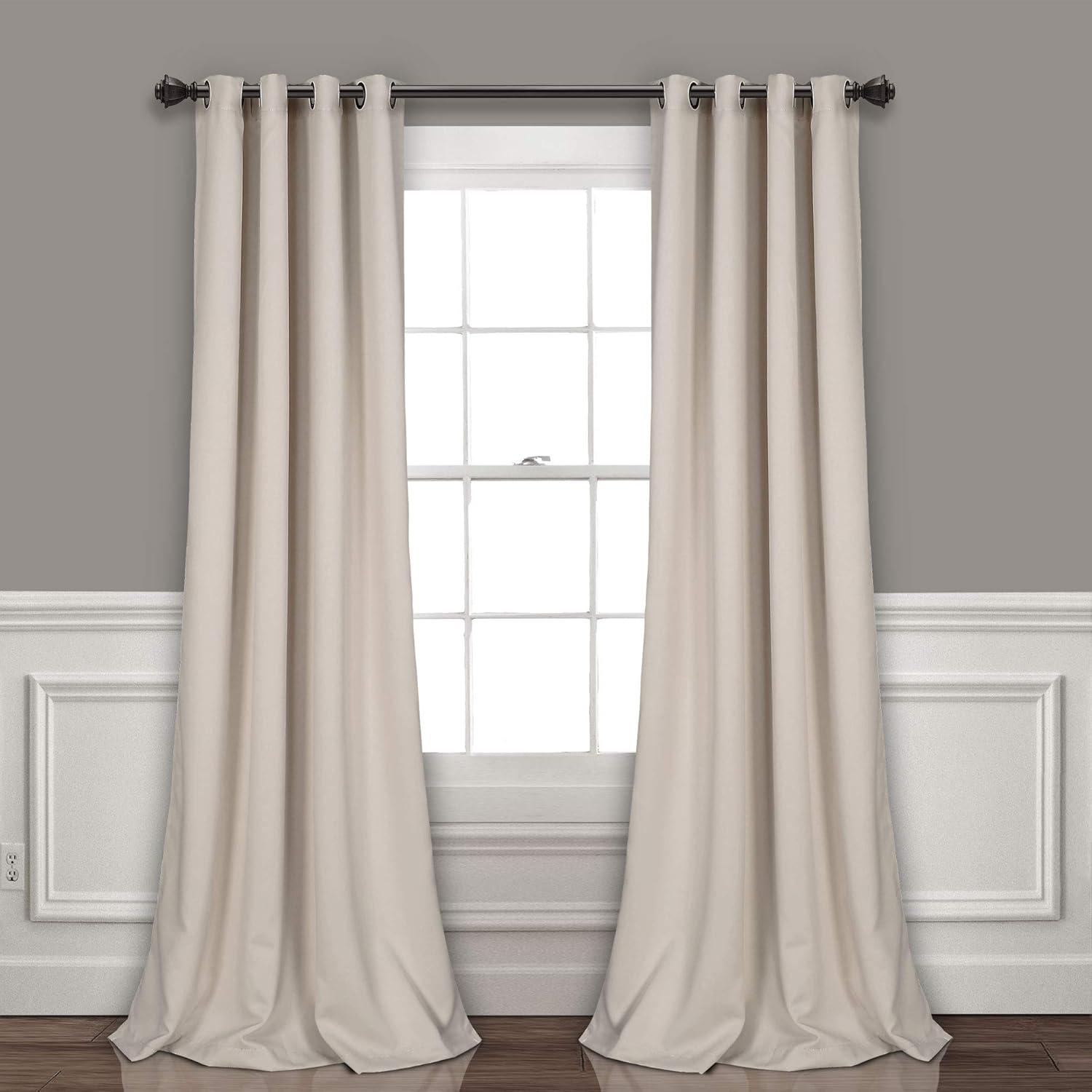 Lush Decor Insulated Polyester Blackout Curtain Pair (Set of 2)