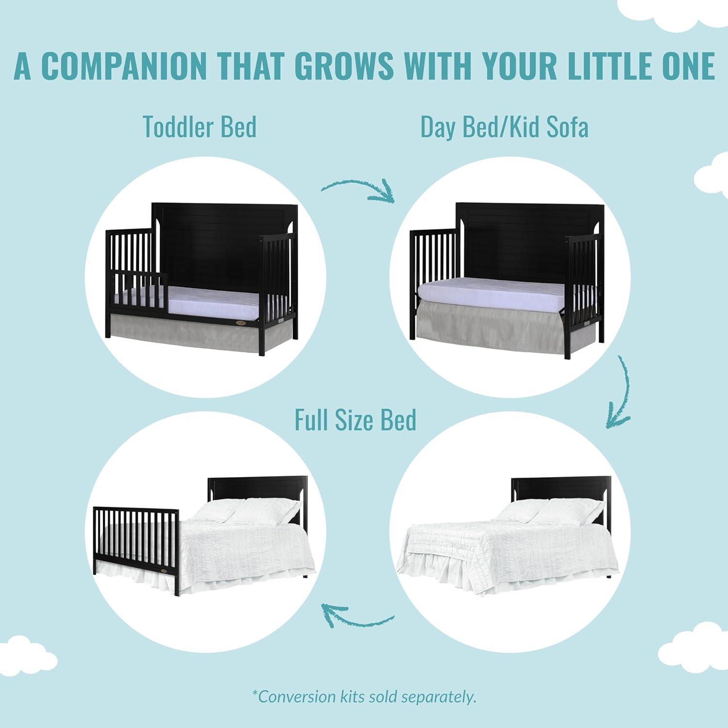 Dream On Me Cape Cod 5 in 1 Convertible Crib