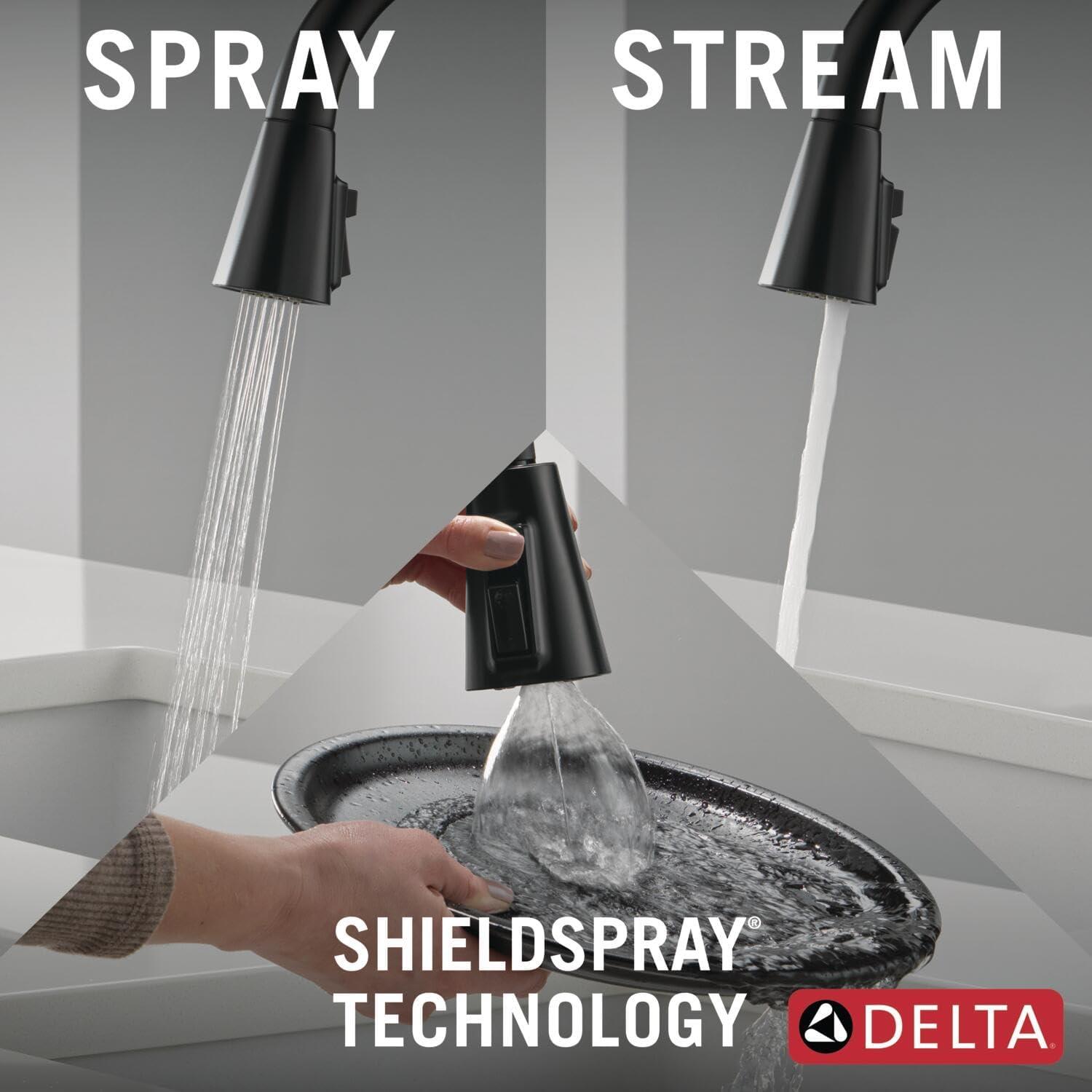 Lenta Pull Down Sprayer Touch Kitchen Sink Faucet, Touch Control Kitchen Faucet