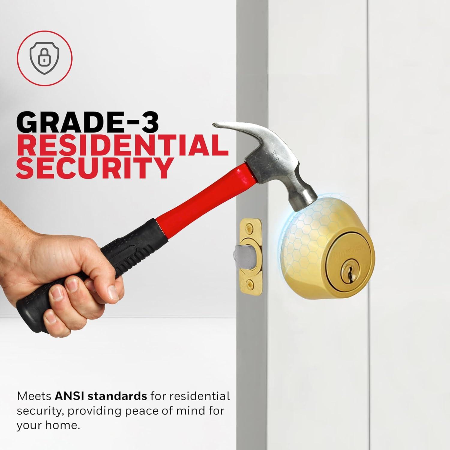 Honeywell Single Cylinder Deadbolt