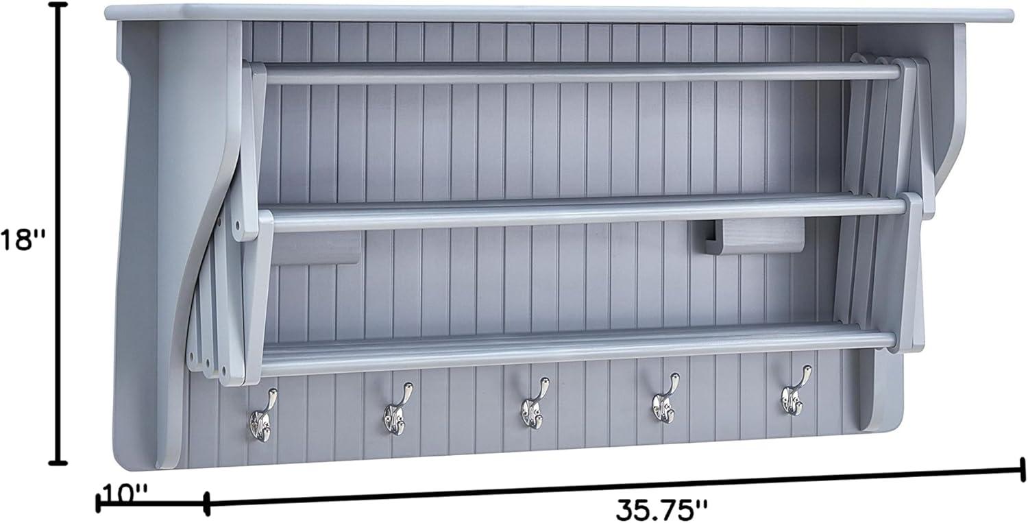 Latitude Run® Collapsible Accordion Wall Mounted Drying Rack & Reviews | Wayfair