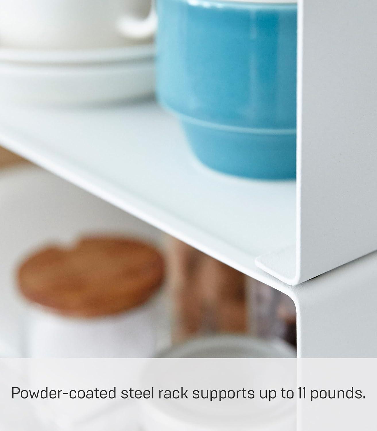 Yamazaki Tower Large White Kitchen Steel Rack