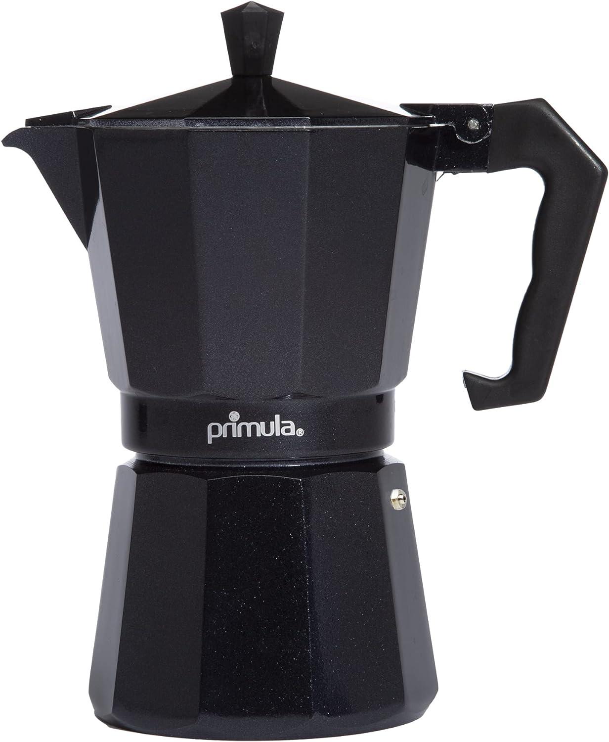 Primula PEBK-3306 6-Cup Aluminum Espresso Coffee Maker, Black