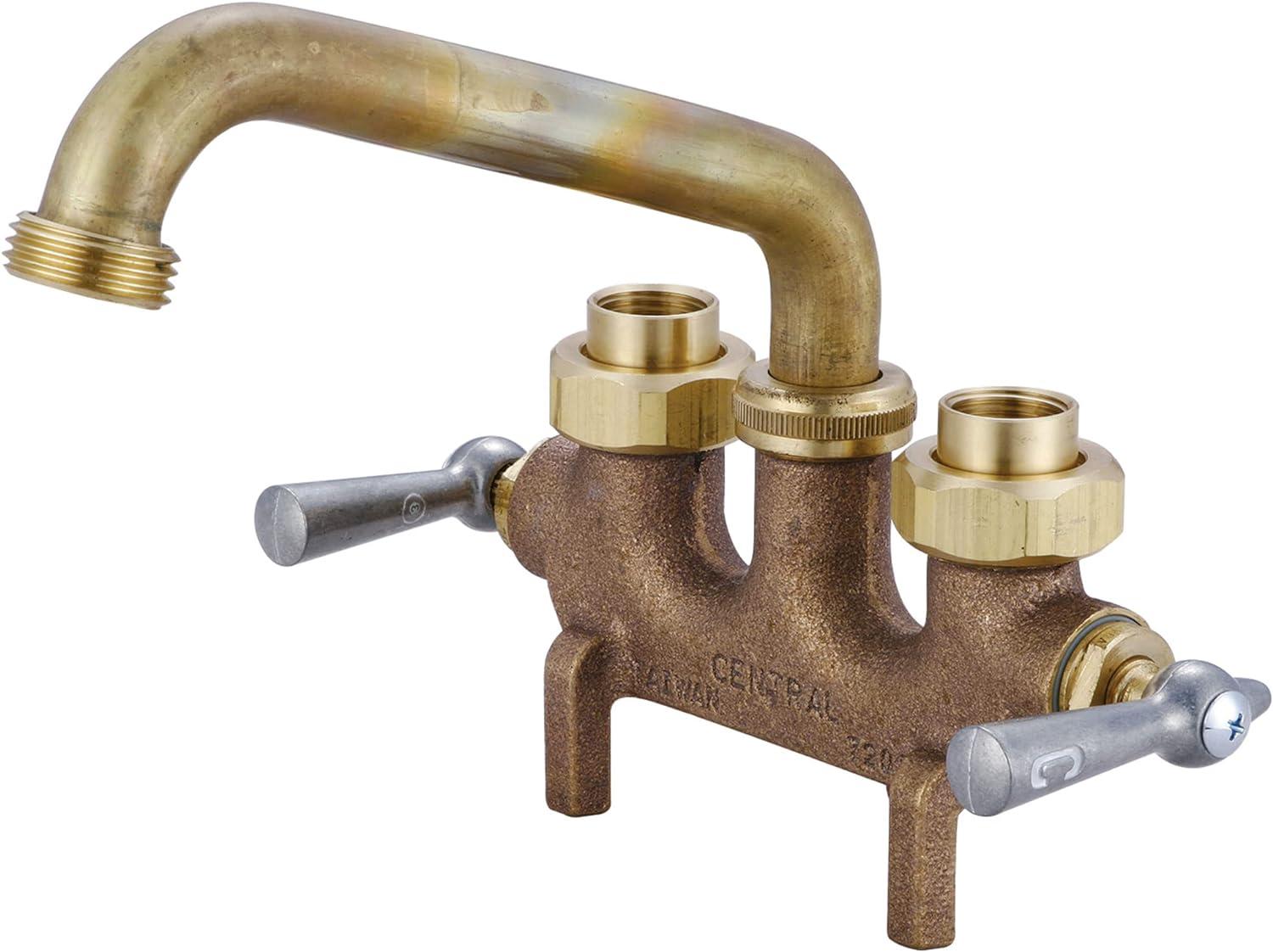 Central Brass 0465 Two-Handle Laundry Faucet, Brass