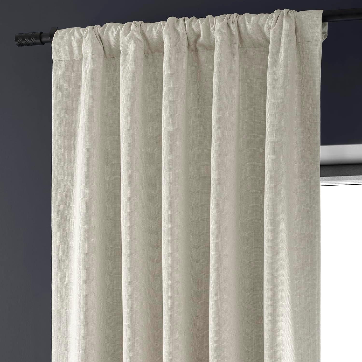 Caravan Beige 96" Blackout Linen Window Panel