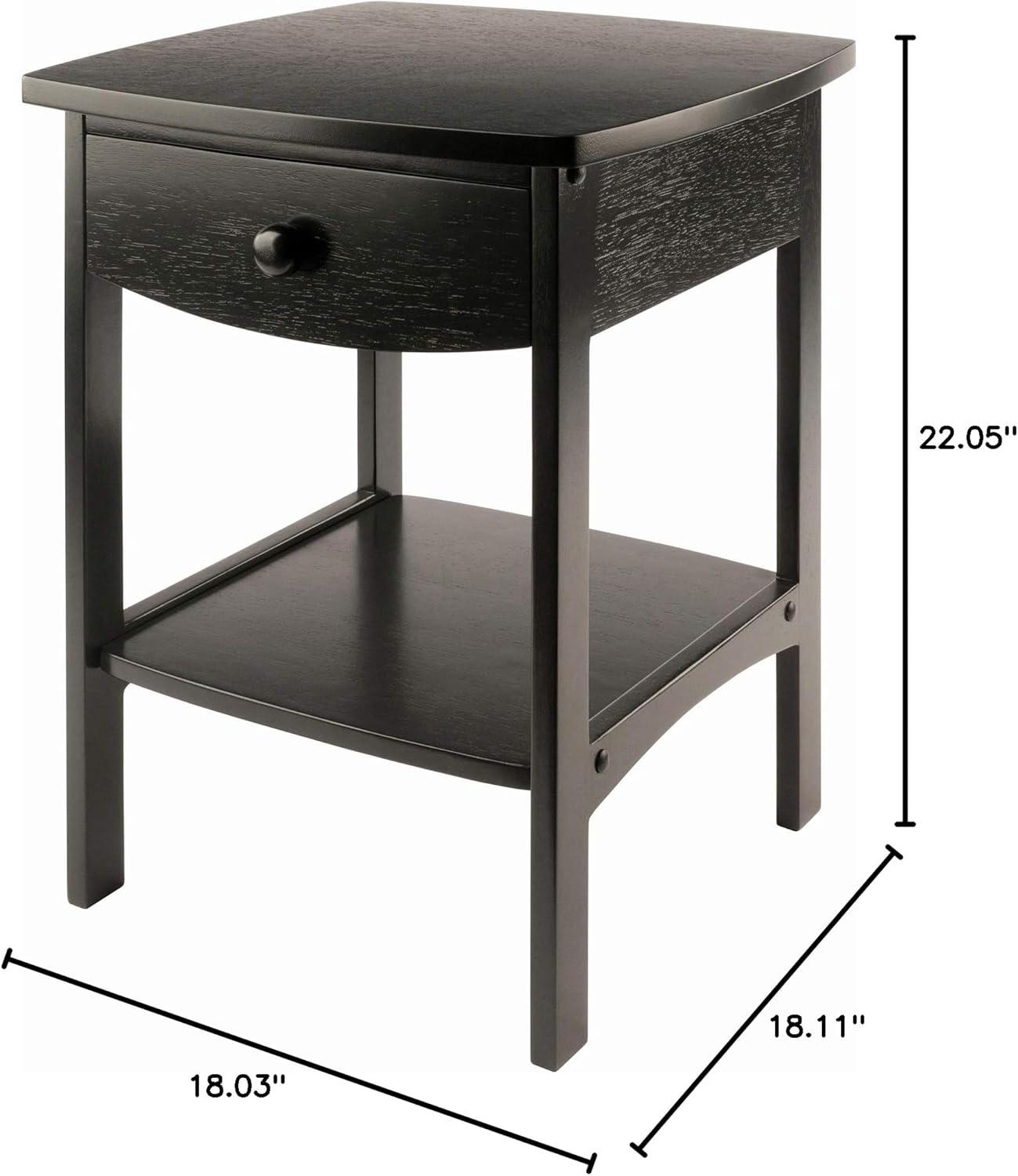 Claire Nightstand - Black - Winsome