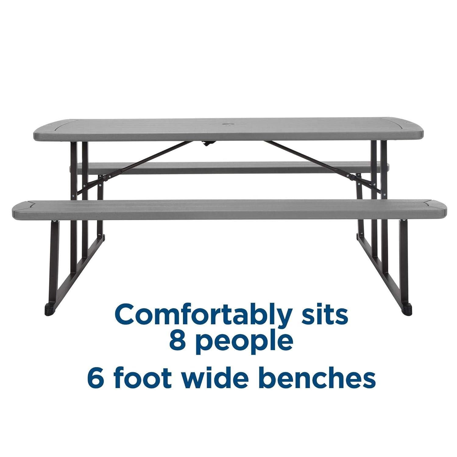 COSCO Outdoor Living 6 ft. Folding Picnic Table