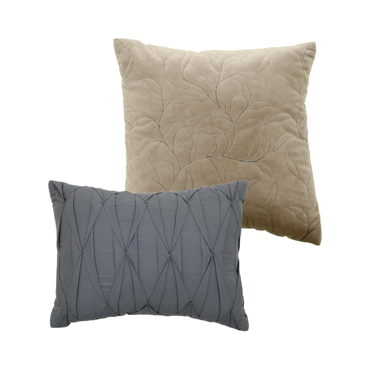Riverbrook Home Hayden Beige/Blue Polyester 8 Piece Comforter Set