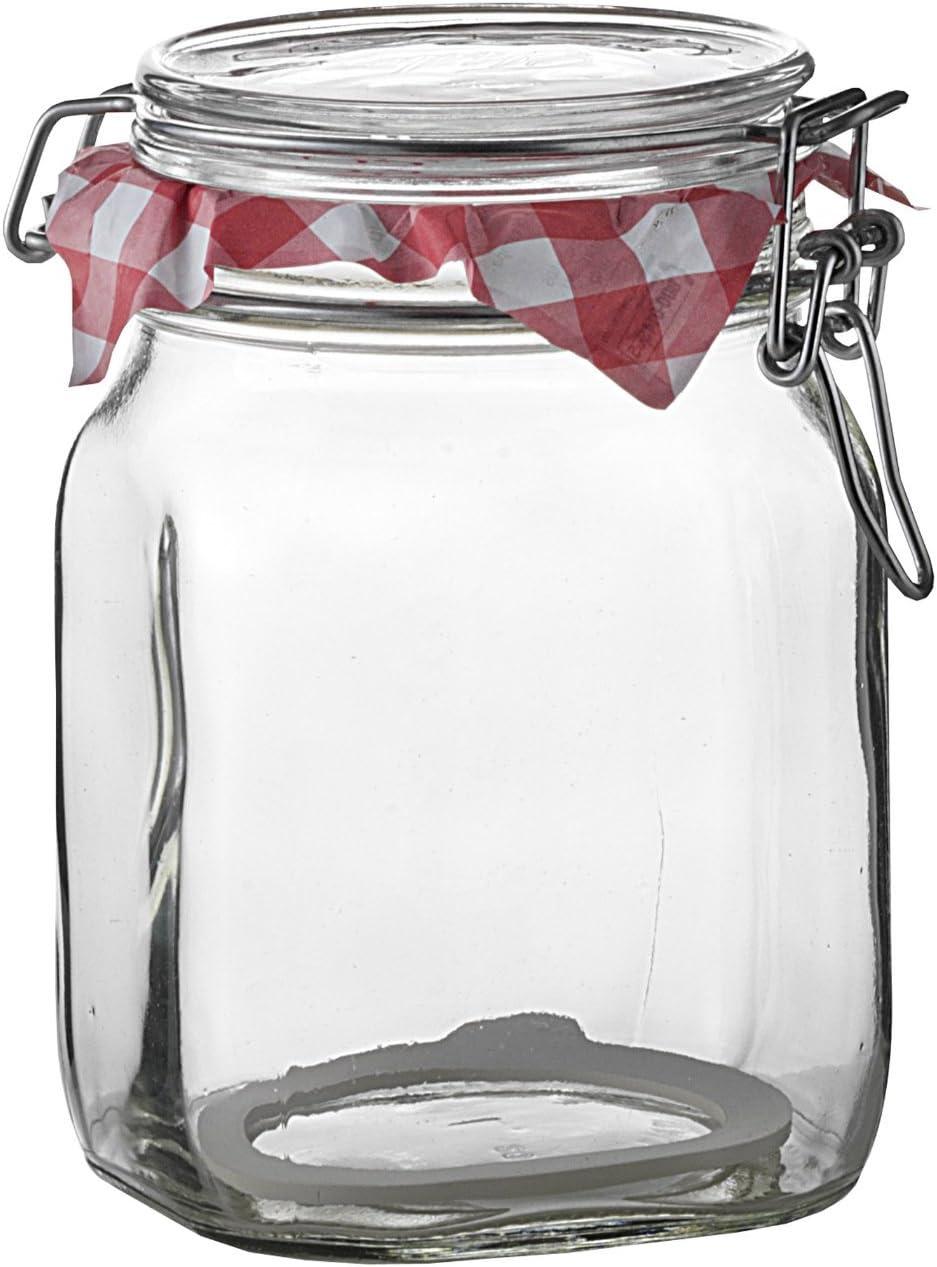 Bormioli Rocco Fido Clear Jar, 33-3/4-Ounce