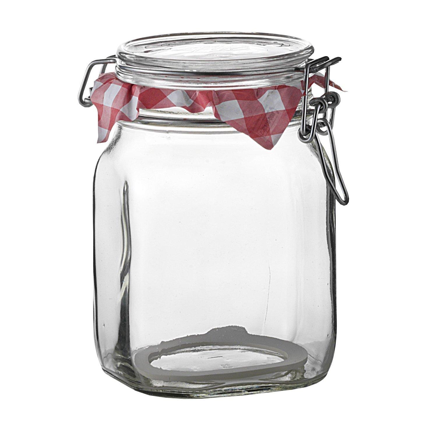 Bormioli Rocco Fido Clear Jar, 33-3/4-Ounce