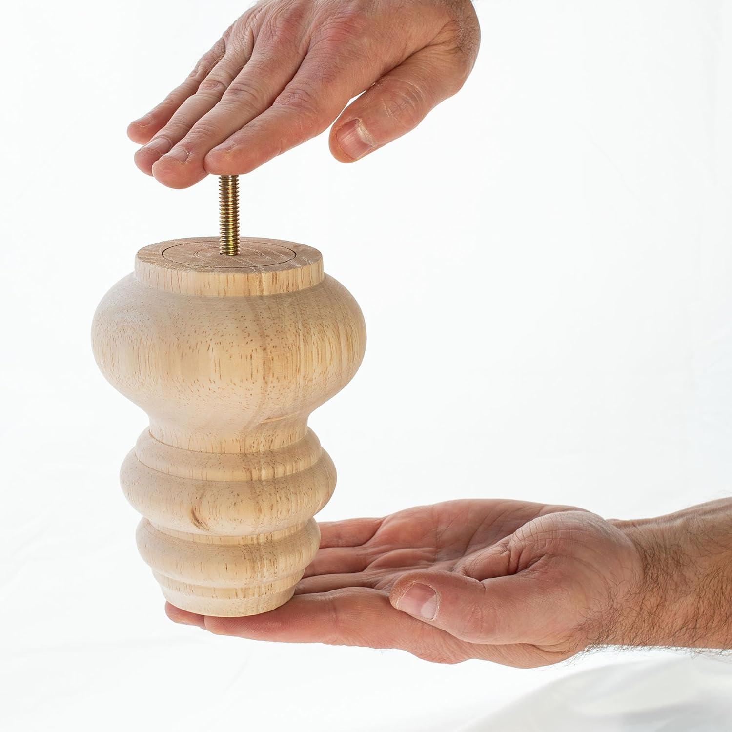 Architectural Products by Outwater L.L.C. Solid Hardwood Sofa and Chair Bun Foot Leg