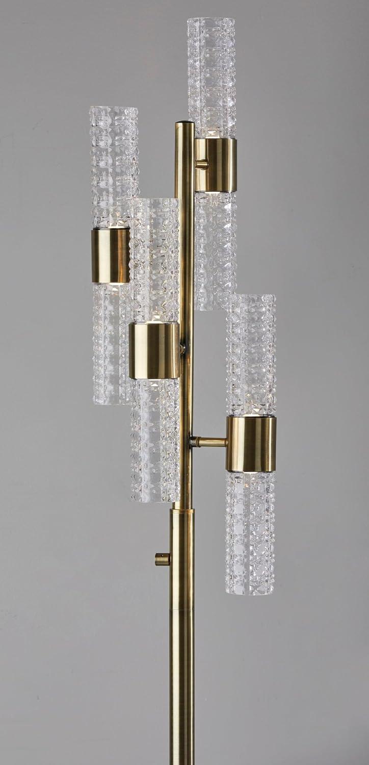 Tuberose Metal Multi-light LED Floor Lamp (65")