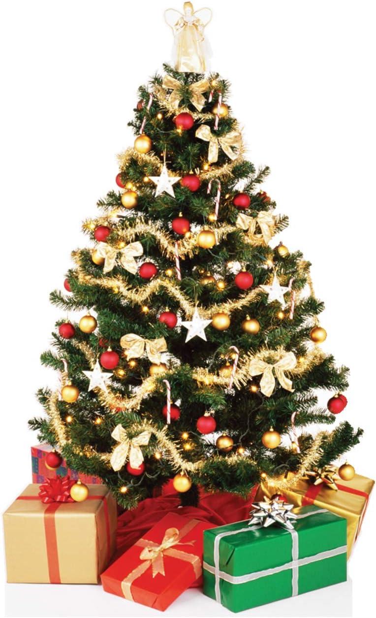 Life-Size Christmas Tree Cardboard Standup with Decorations