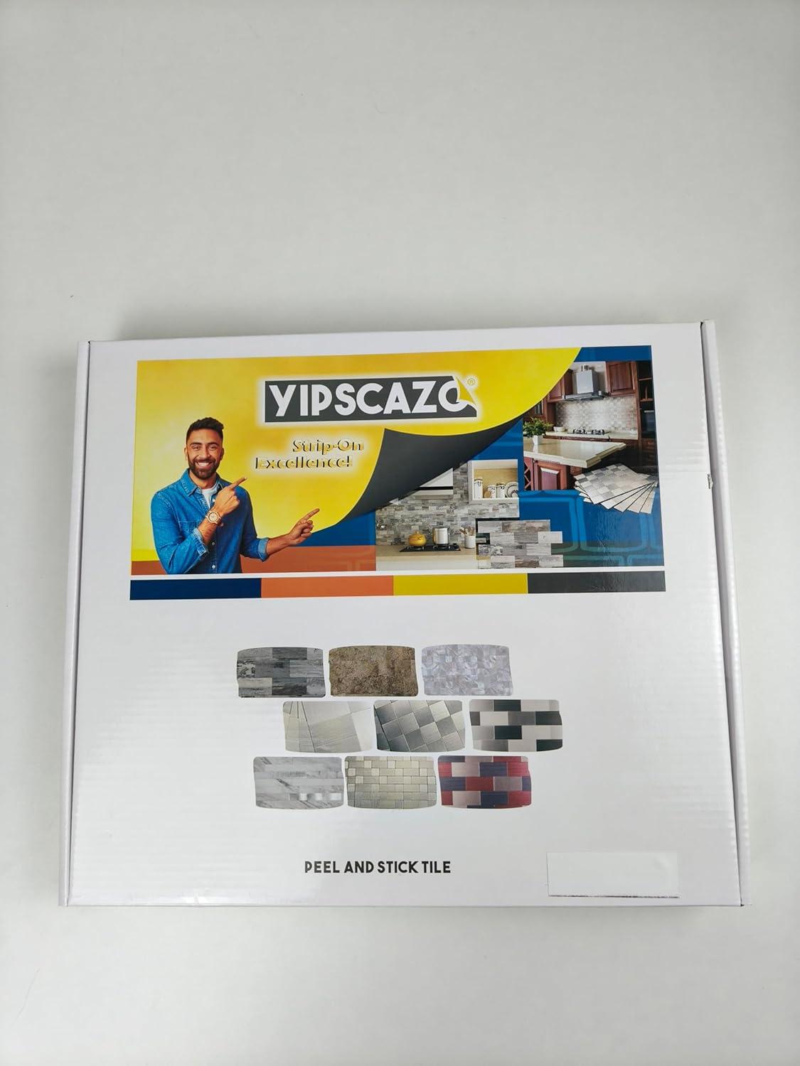 10-Pack Peel and Stick Tile Backsplash 12"X12" PVC Wall Tiles, Stick on Backsplash for Kitchen, Bathroom Tile, Fireplace Décor, Laundry Table, Stair Decals in Cala Golden