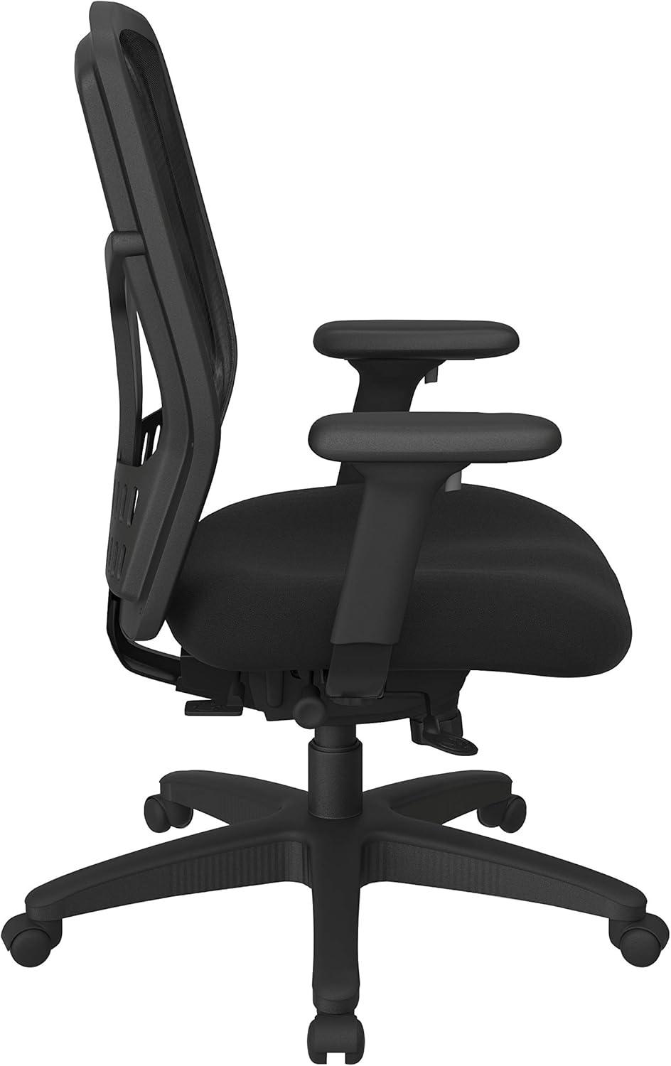 Office Star Products High-Back Managers Office Chair w/ adjustable arms icon black