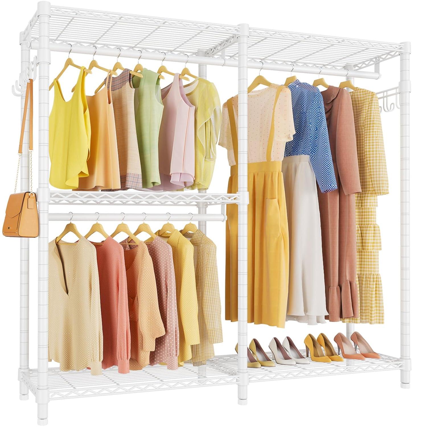 VIPEK V4s Garment Rack Bedroom Armoires Compact Freestanding Closet Storage Organizer, White