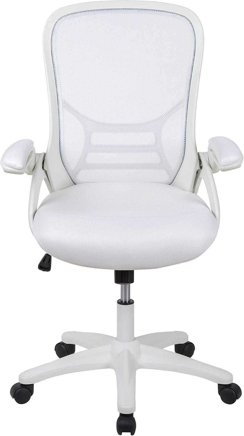 Flash Furniture High Back Mesh Ergonomic Swivel Office Chair with Flip-up Arms