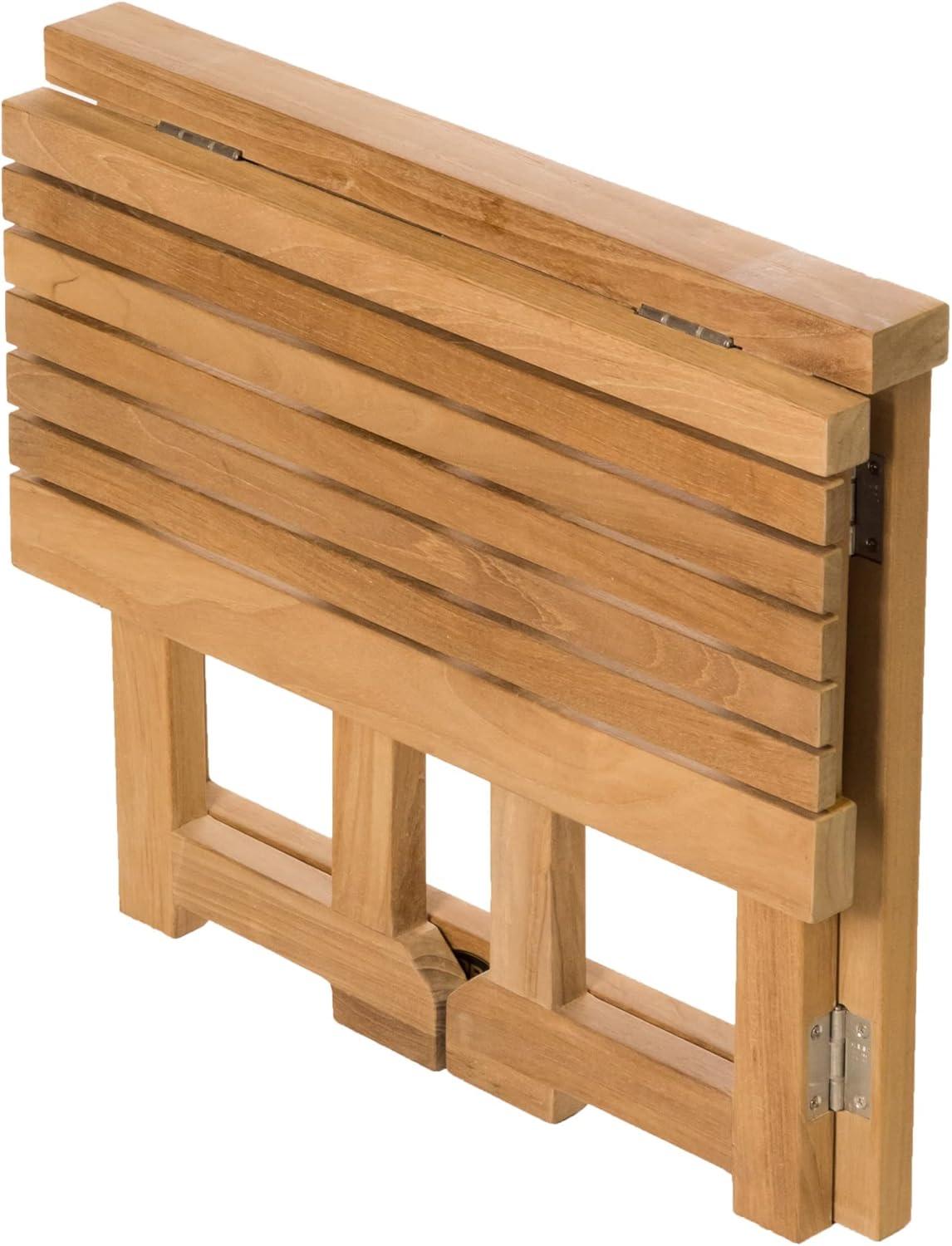 ARB Teak BEN561 Folding Shower Bench with Gateleg - 18 x 20 x 11.5 in.