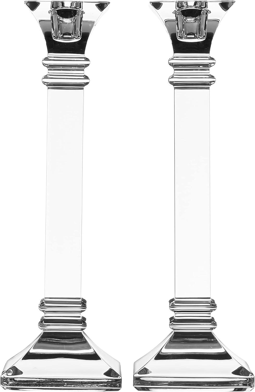 Treviso 2 Piece Crystal Tabletop Candlestick Set