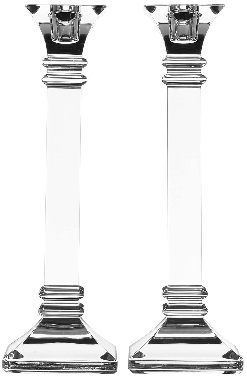 Marquis by Waterford Treviso 2 Piece Crystal Tabletop Candlestick Set (Set of 2)