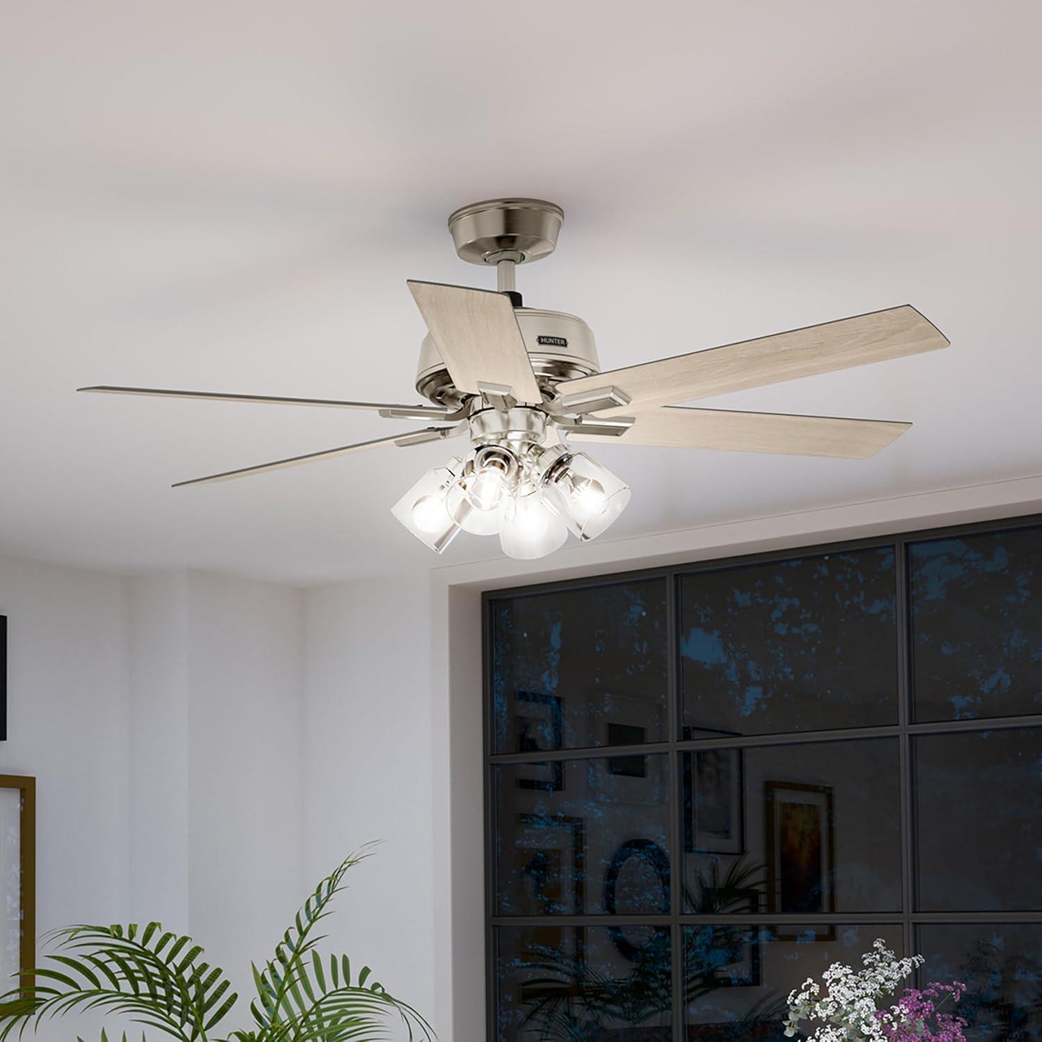 Hunter 52 Inch Fonthill ENERGY STAR® Hunterexpress Ceiling Fan With Lights And Remote