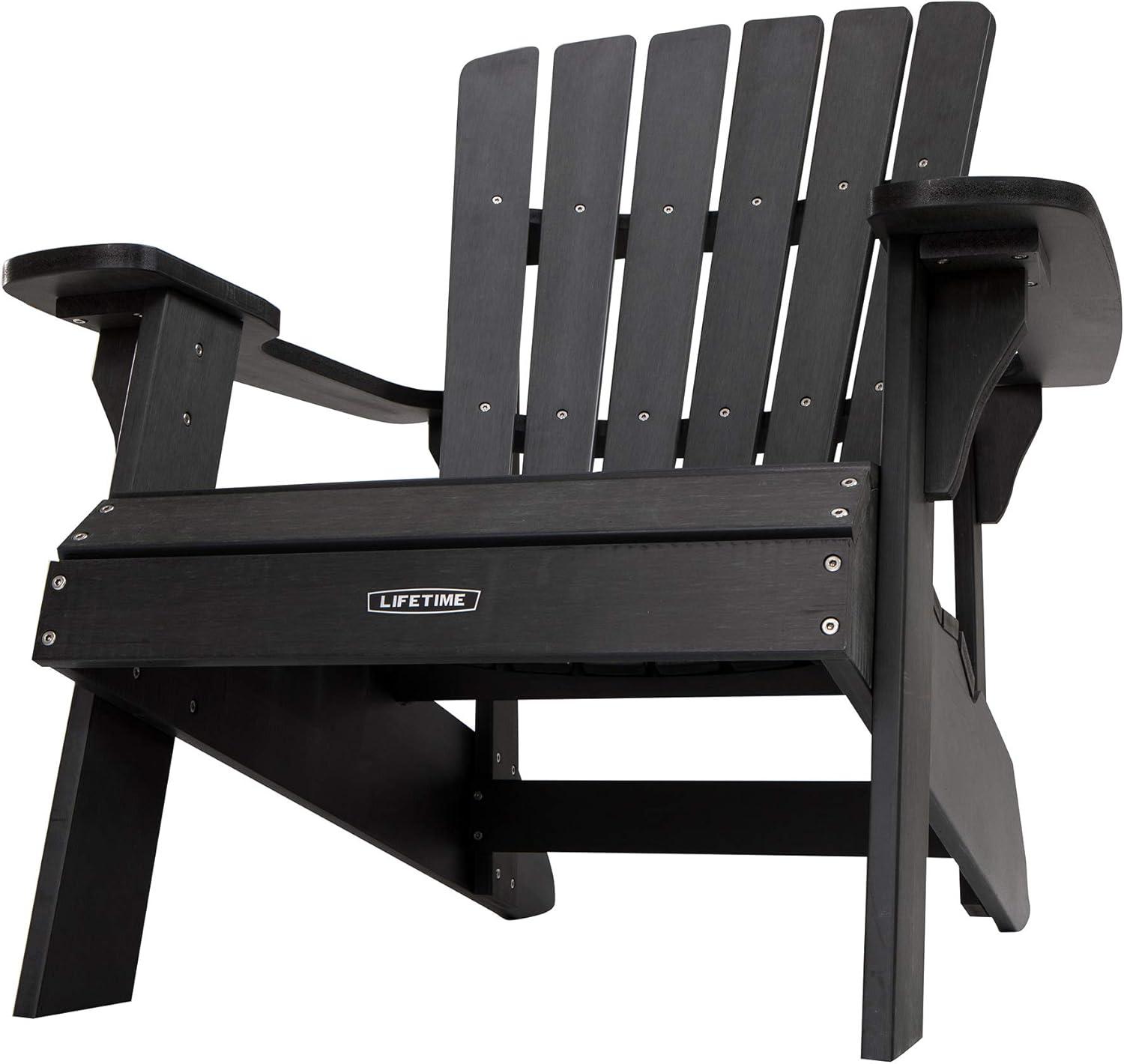 Lifetime Adirondack Chair Black, 60284