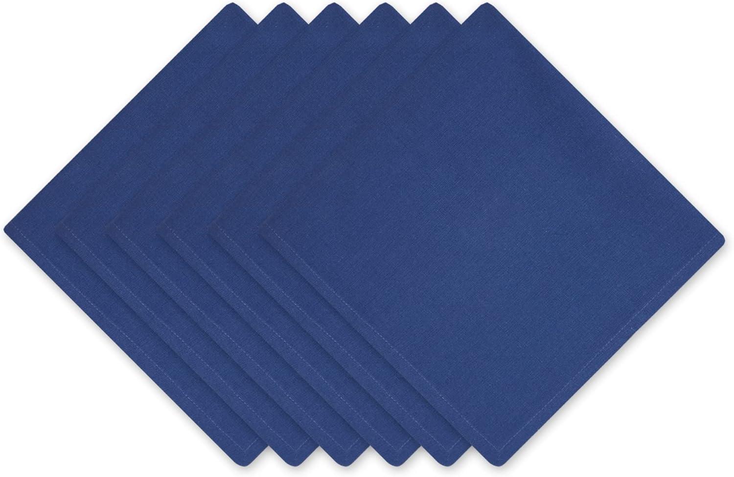 Design Imports Navy Solid Napkin Set/6