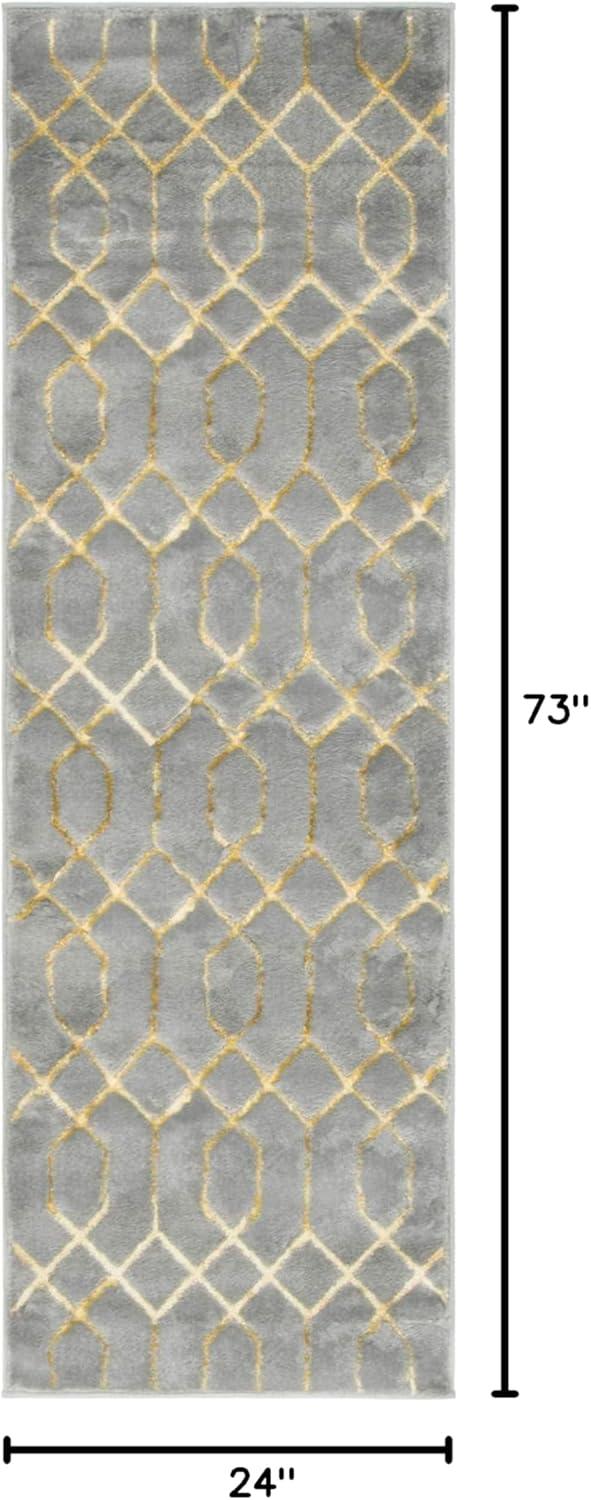 Glam Gray/Gold Area Rug