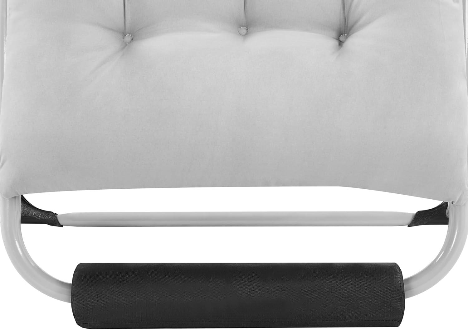 Yaheetech Zero Gravity Chair, Folding Reclining Lounge Recliner with Removable Pad & Headrest & Side Cup Holder Tray for Indoor and Outdoor Gray/2