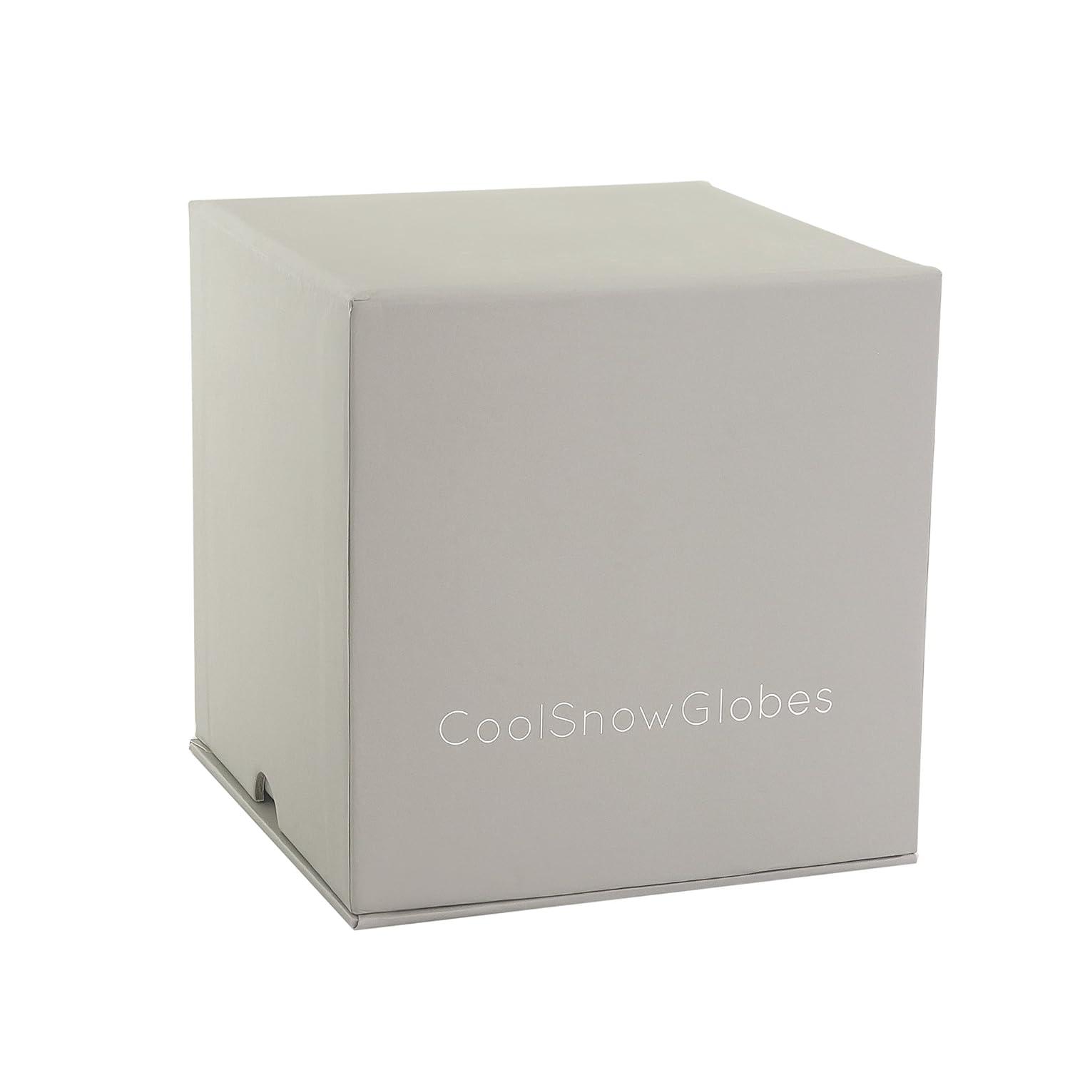 Handcrafted Glass Snow Globe with Red Truck and Dogs