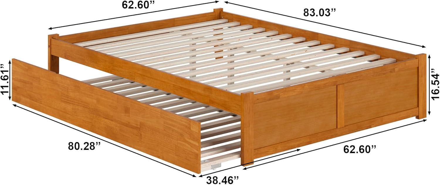Solid Wood Platform Storage Bed