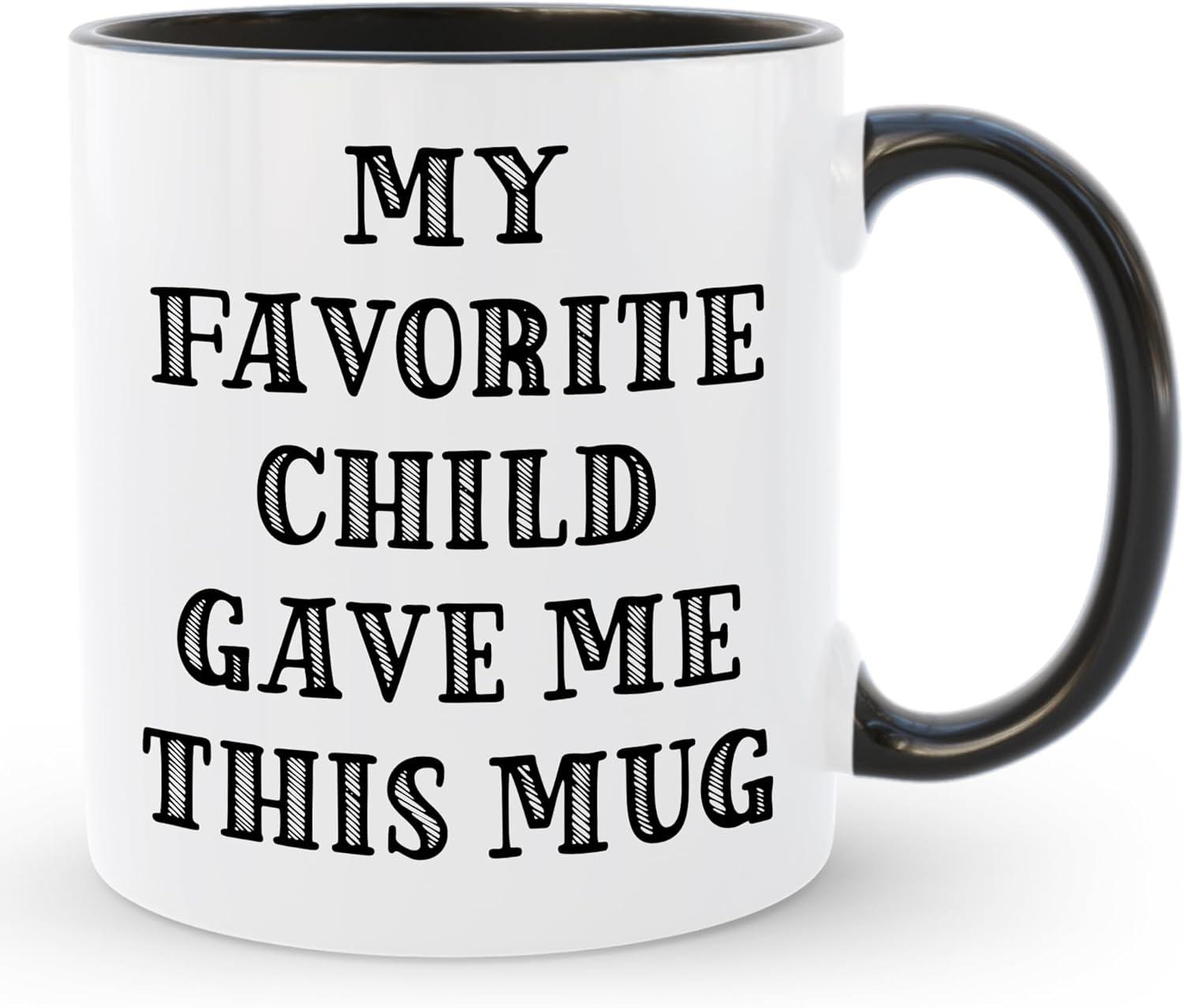 White Ceramic Microwave Safe Gift Mug for Parents