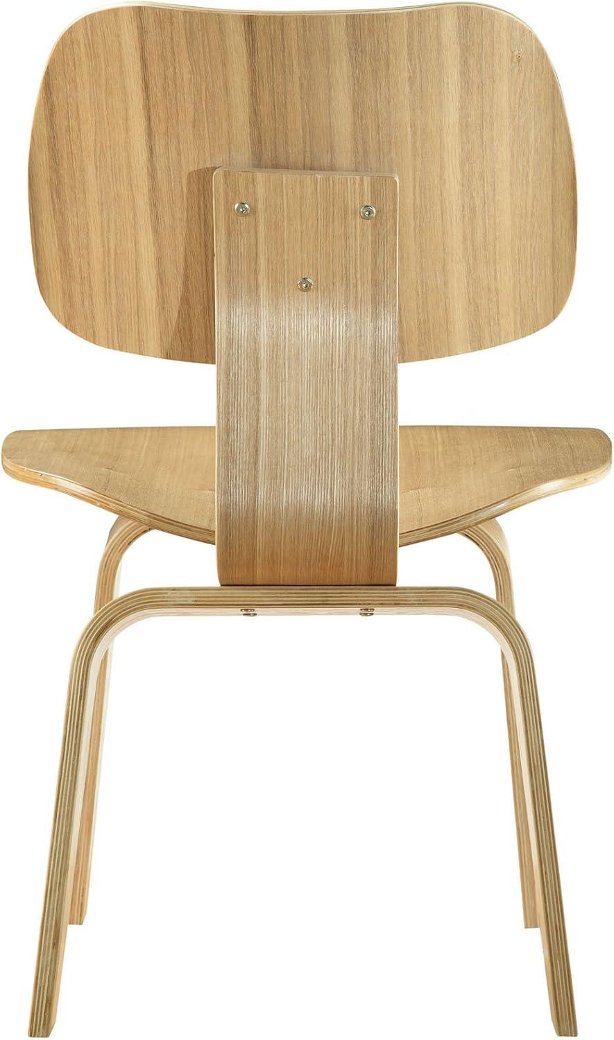 Fathom Dining Wood Side Chair Natural - Modway: Plywood Design, 331 lbs Capacity, Spot Clean