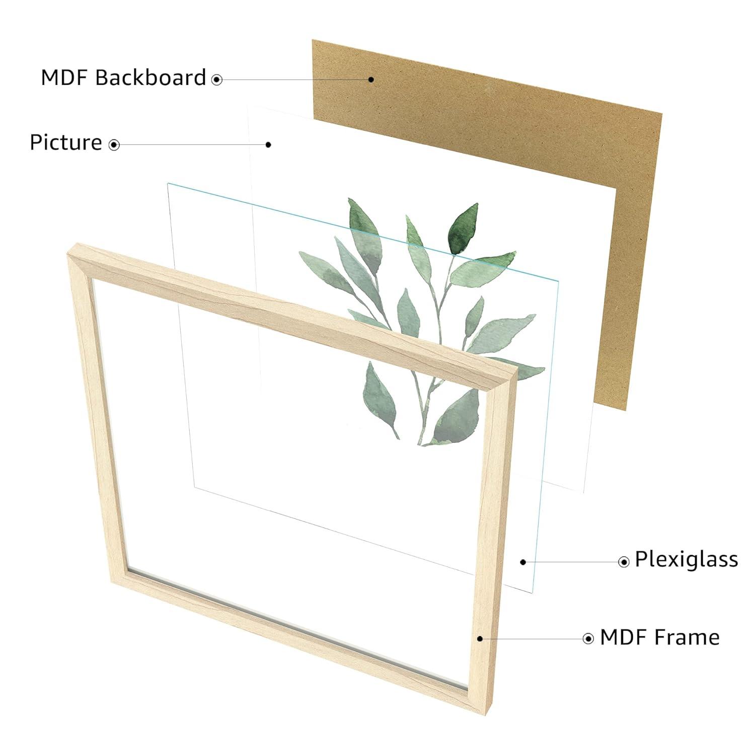 ArtbyHannah Canvas Wall Art Prints, Unframed Botanical Pictures Wall Decor, Sage Green Leaf Plant Poster for Bedroom Decorations & Gift (10x10 Inch, 4 Pack)