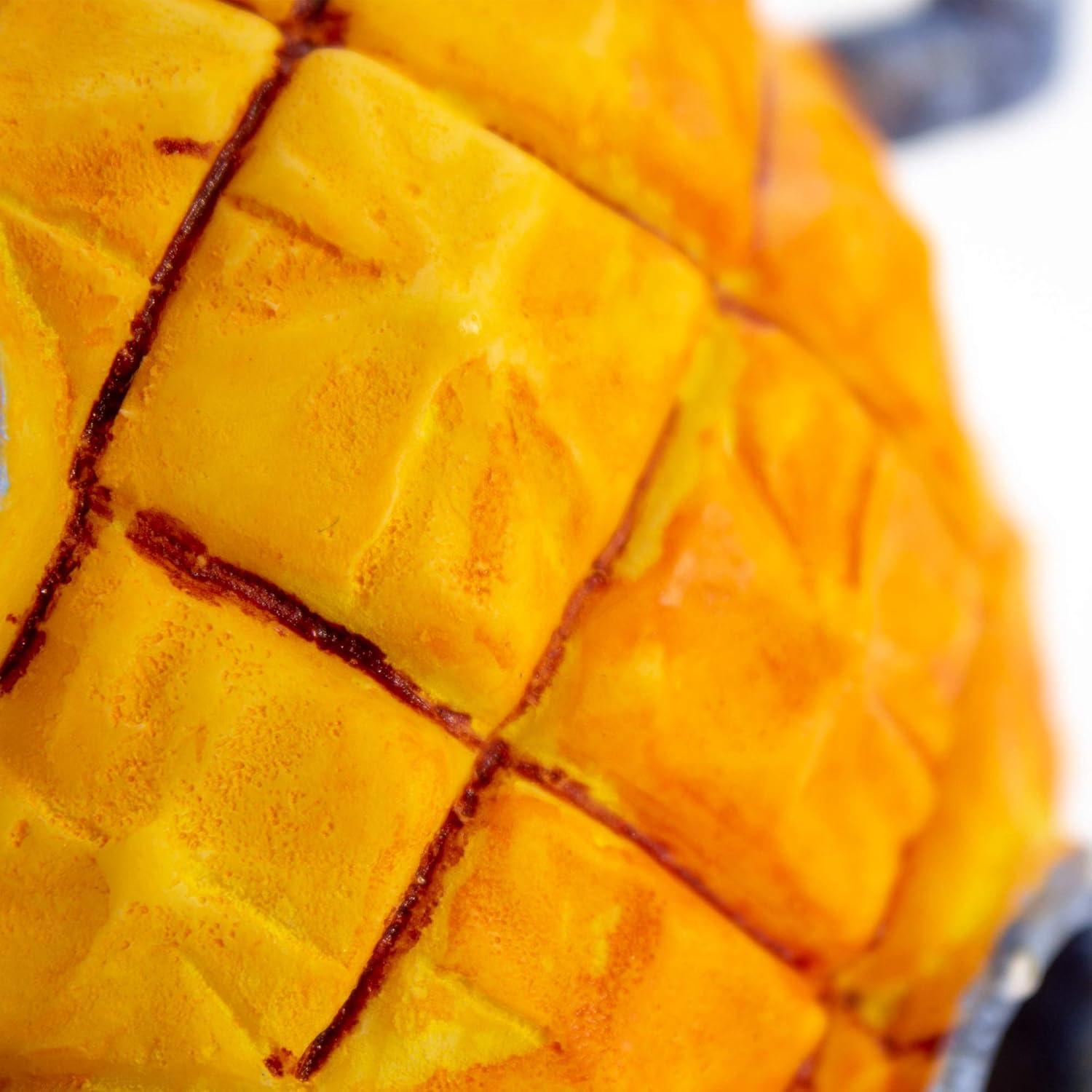 Penn-Plax SpongeBob Pineapple Home Aquarium Decor, Yellow & Orange Resin - 3" x 3.25" x 5.25"