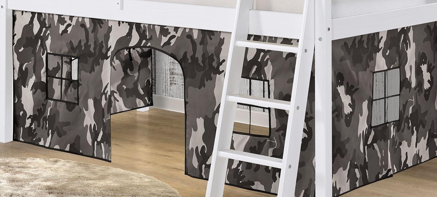 Alaterre Roxy Junior Loft - White with Gray Camouflage Tent