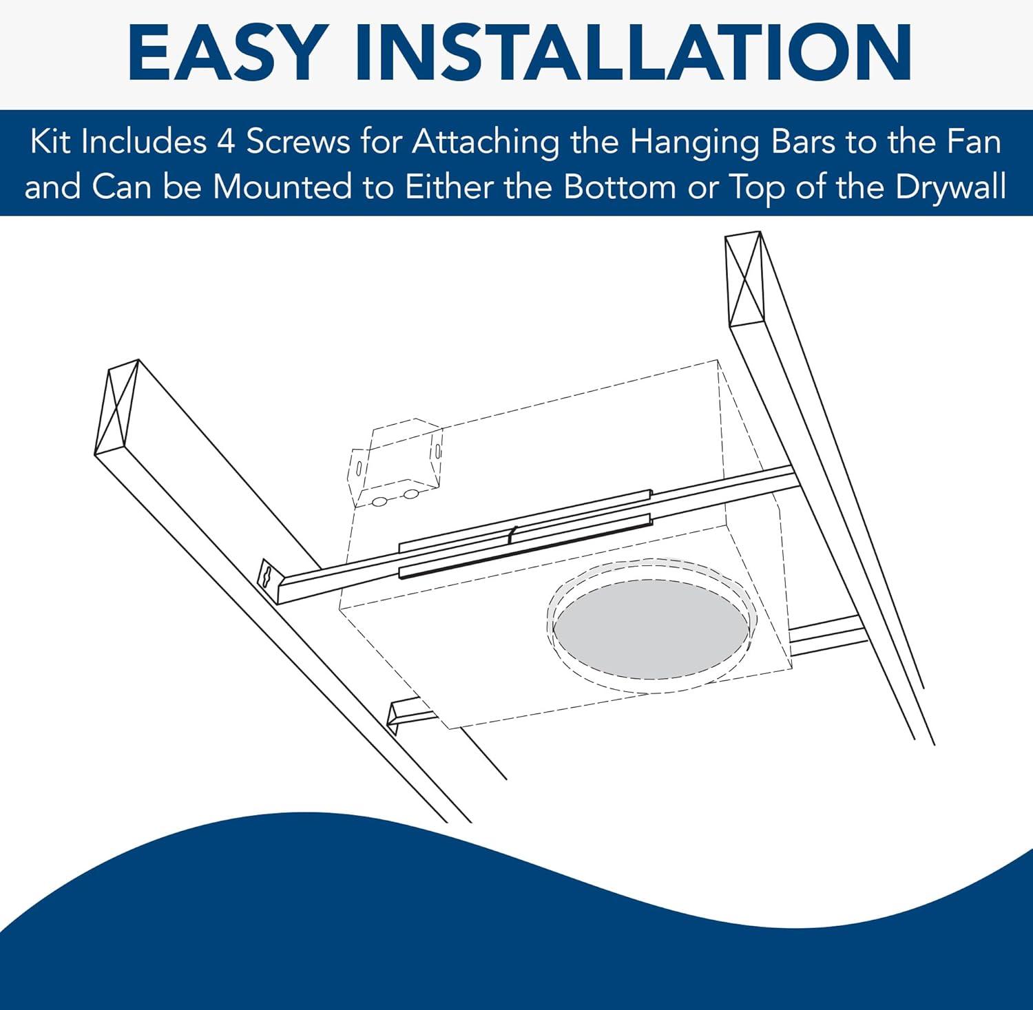 Broan-NuTone Steel Bathroom Exhaust Fan Hanger Bar Set