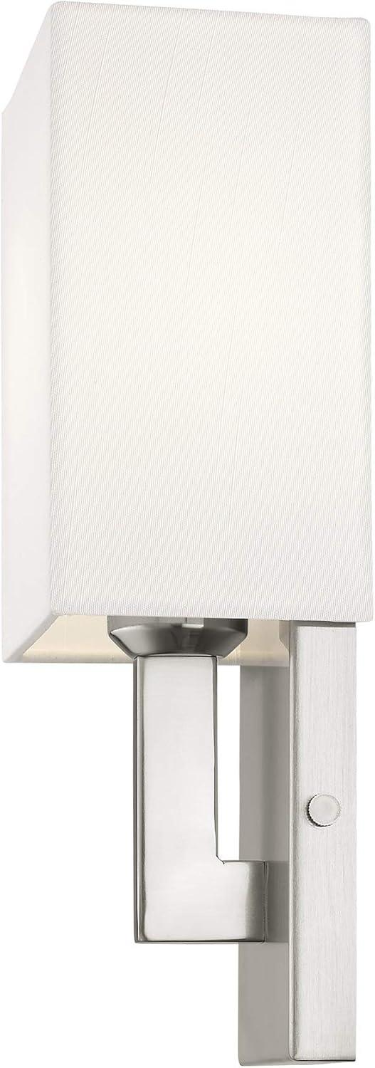 Livex Lighting Hollborn 1 - Light Wall Light in  Brushed Nickel