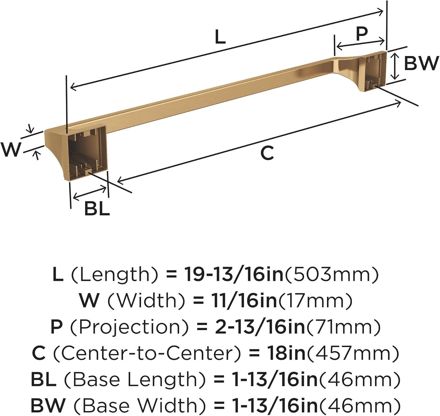 Mulholland 19.81" Wall Mounted Towel Bar