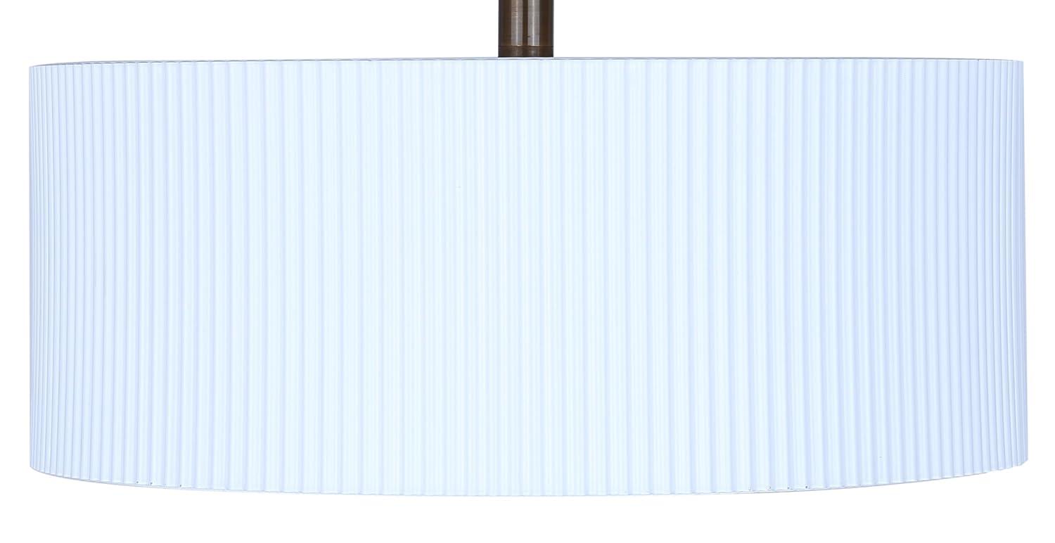 REXTON 13 in. 2-Light 60-Watt Contemporary Matte White Semi- Flush Mount with Matte White with Gold Metal Shade