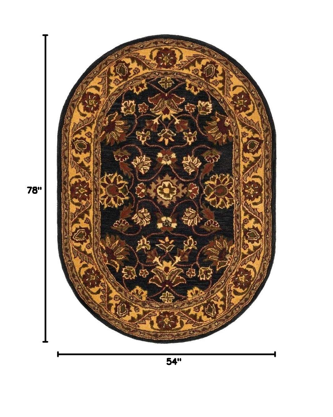 SAFAVIEH Golden Jaipur GJ250D Handmade Black / Gold Rug